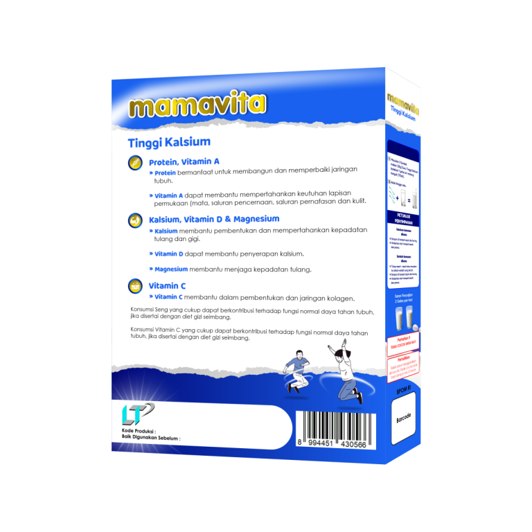 MAMAVITA TINGGI KALSIUM 200G back