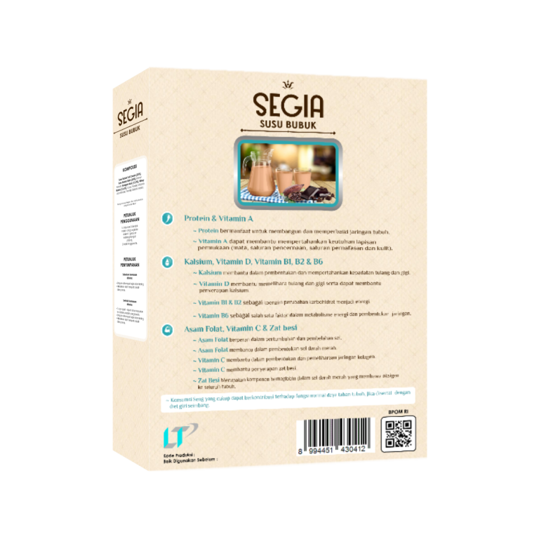 SEGIA COKELAT 200 G BACK